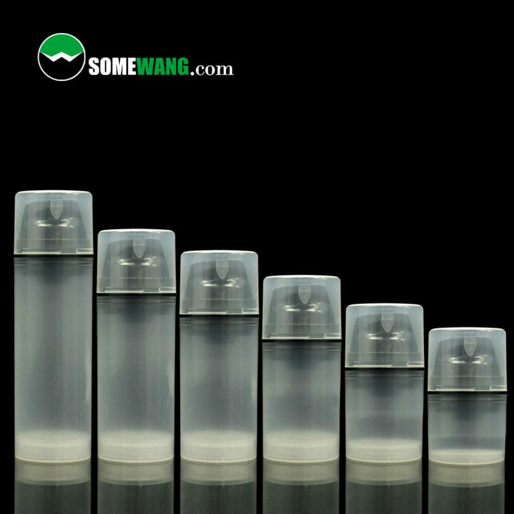 Contenitore Per Crema In PET Cilindrico Da 250 Ml Trasparente Con Tappo A Vite In Alluminio Argento Con Inserto EPE 70 Mm | Imballaggi Di Altissima Qualità