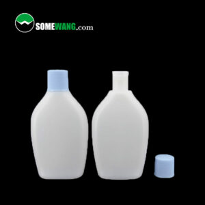 botella de plastico blanca