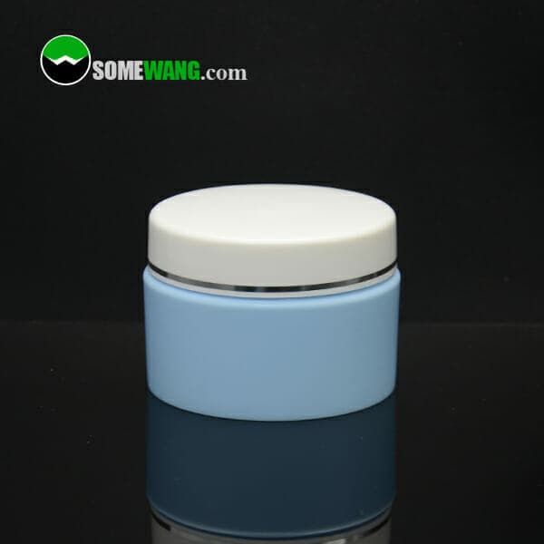 face cream blue jar