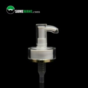 Głowica dozownika balsamu SOMEWANG 18 mm na czarnym tle, z tekstem „somewang.com” u góry.