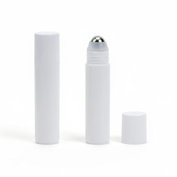 30ml PP White Eye Cream Roller Ball Bottle with White Cap
