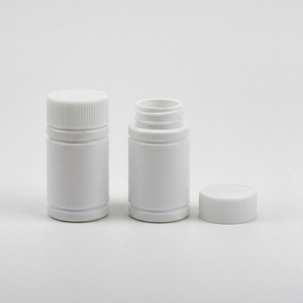 60g/100g White Plastic Pill Bottles with CRC Cap