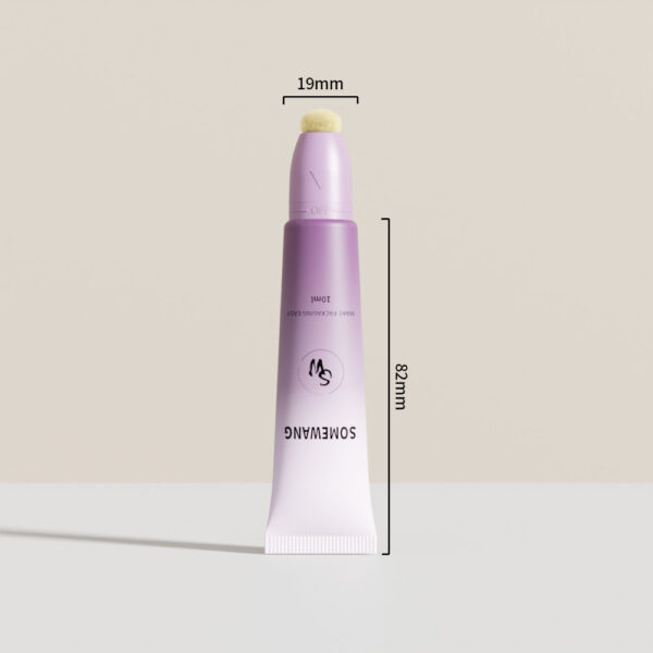 Empty Eye Cream Container Cosmetic PE Plastic Tube Packaging With Sponge head