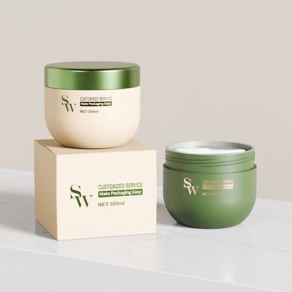 300 ml PP Cream Jar Bowl Shaped Empty Jar for Skincare
