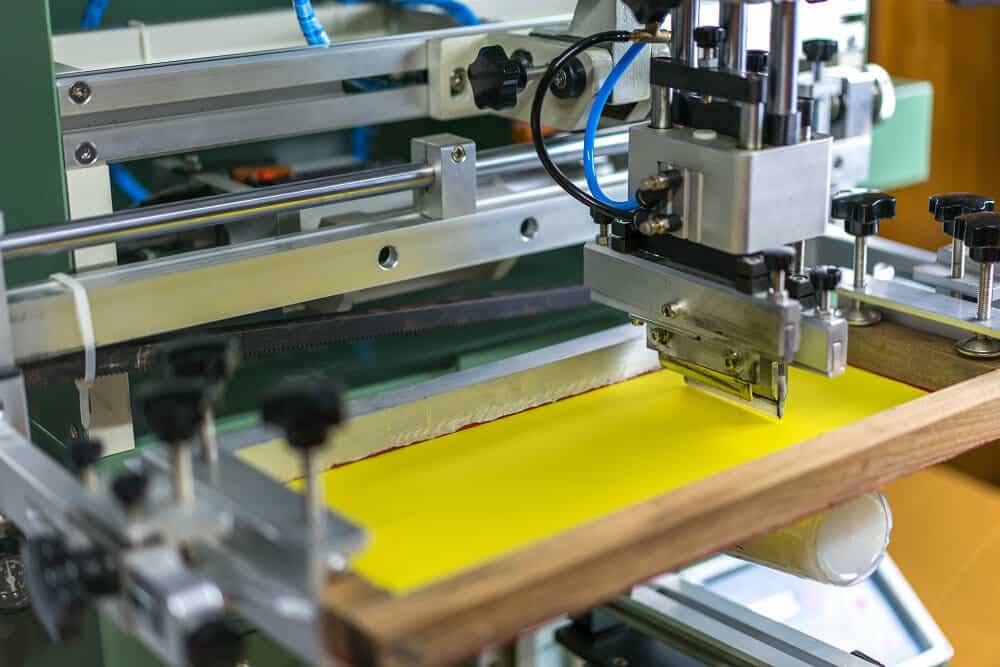 máquina de impressão de tela de seda de copo de plástico