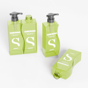 Four 500ML PETG bottles with screw tops, featuring "Somewang 500ml" print; three upright, one on its side.