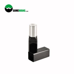 A black and silver empty Make up packaging lipstick tube with the logo "somewang.com" displayed at the top left corner of the image.