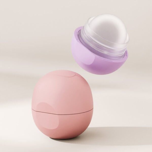 A 10g PP deodorant stick with a purple lid off shows its translucent inner product.