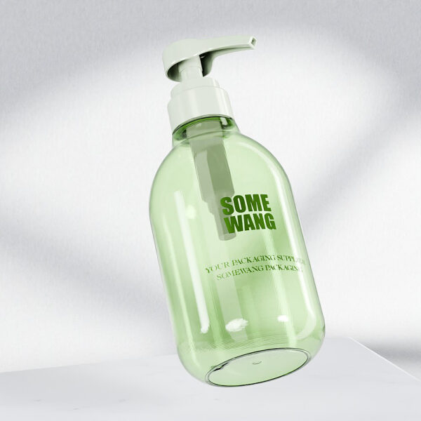 500ml PET Bulb Shape Bottle with Pump for Personal Care Shampoo Products - obrazek 2