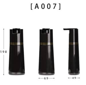 Schwarze Haarfärbeflasche