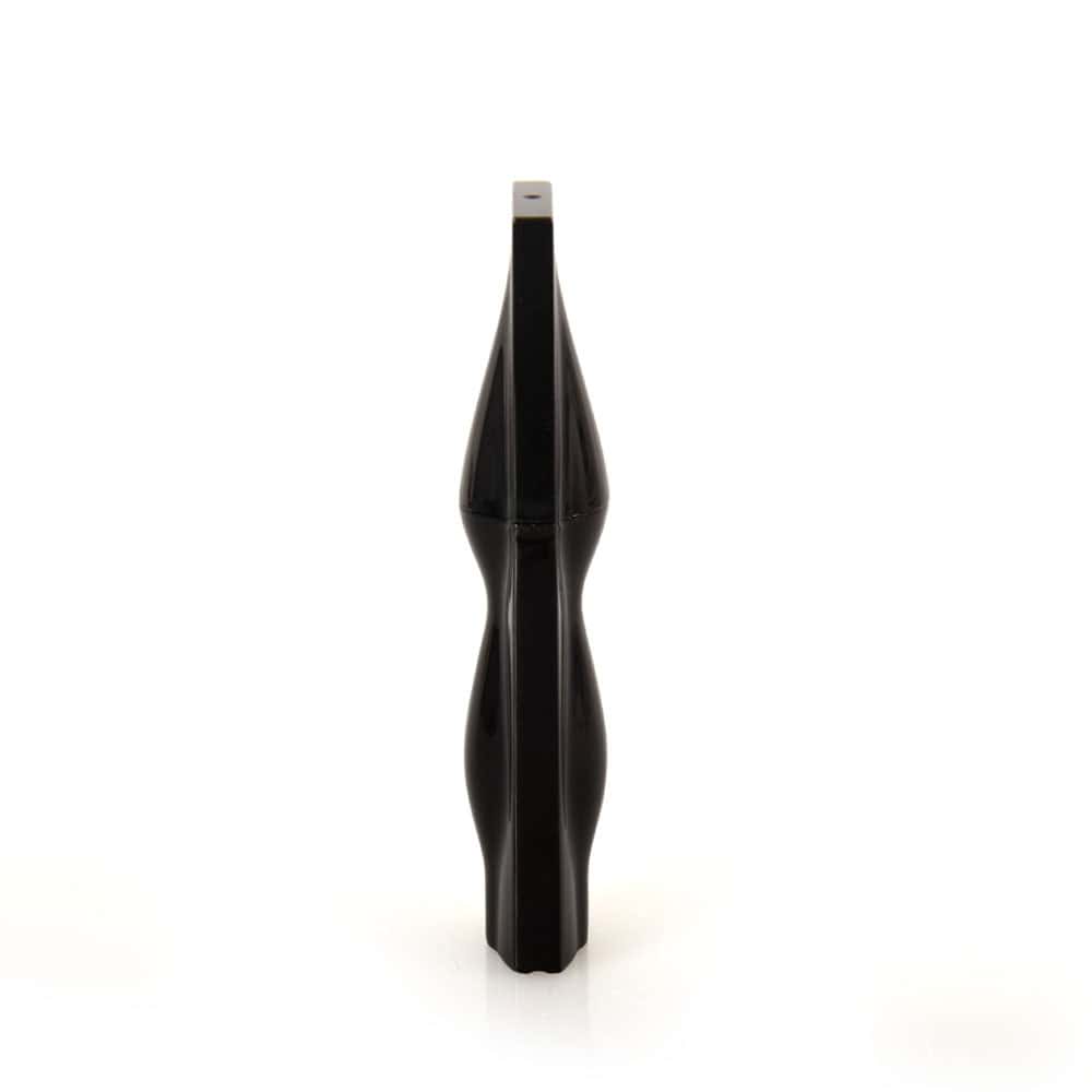 A sleek black 8ml eyeliner tube with an aluminum cap stands vertically against a white background.