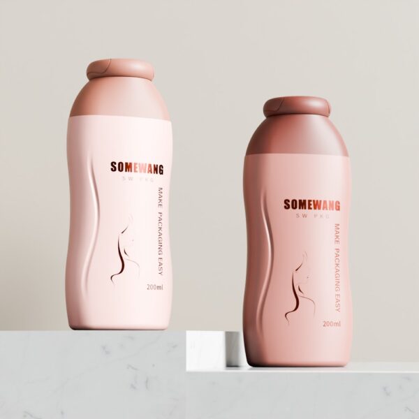 SOMEWANG 200ML PE Cute Bottle for Personal Care Use