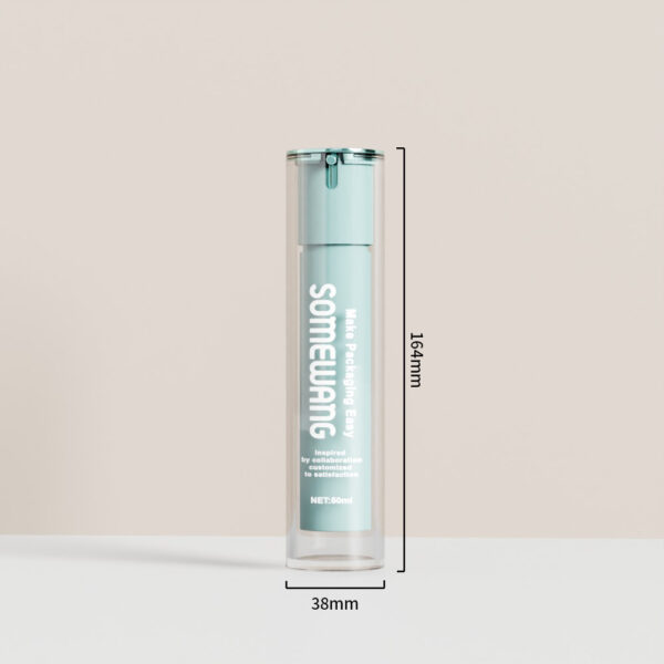 50ml Acrylic Airless Luxury Cosmetic Bottle D38mm for Oil Cream