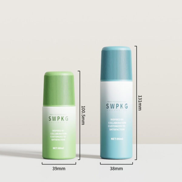 PP Refillable Rollerball Bottle D38mm PCR Available, 60ml 90ml - Image 3