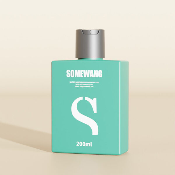 A green rectangular bottle labeled "SOMEWANG" & "200ml" with a gray flip cap on a neutral background.