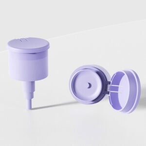 Two custom 24/410 nail remover pumps, in different colors, shown—one closed, one open to display the inner structure.