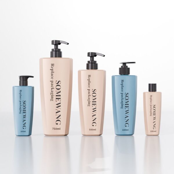 160ml 500ml 750ml PET PETG Body Lotion Pump Bottle