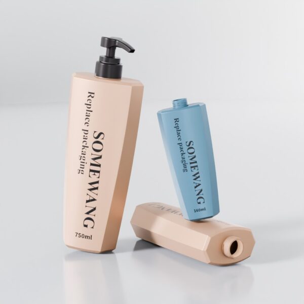 160ml 500ml 750ml PET PETG Body Lotion Pump Bottle