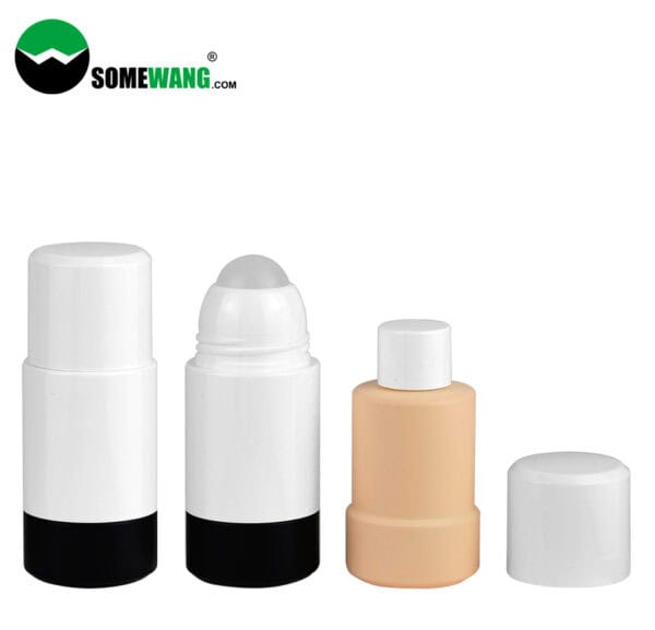 Three cylindrical roll-on bottles are shown; "SOMEWANG" logo appears in the top left corner.