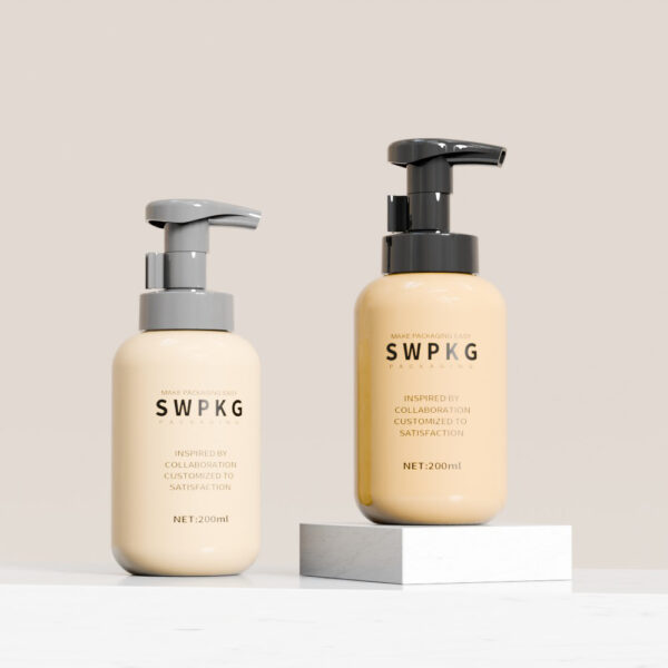 Customized 200ml PET Bottle with Foam Pump