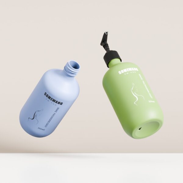 Customized 28/410 350ml PET Bottle with Lotion Pump - Image 2