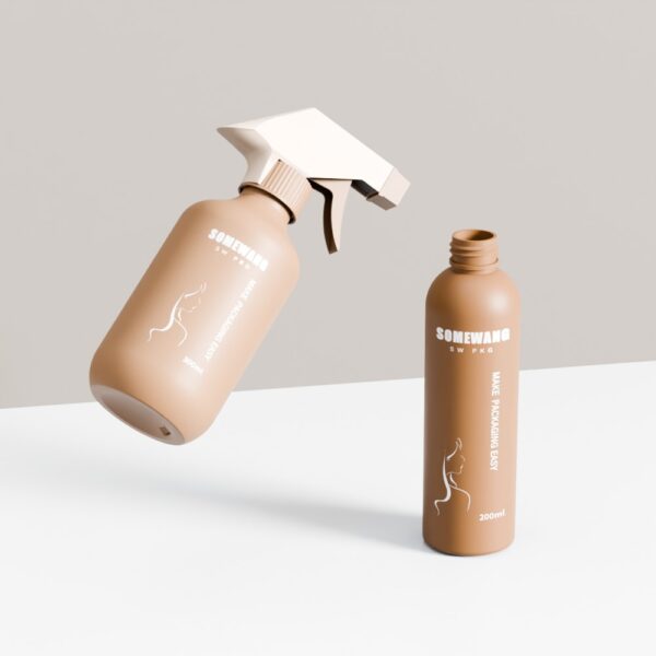 Customized 200ml 300ml PET Lotion Bottle with Round Shoulder - Image 2