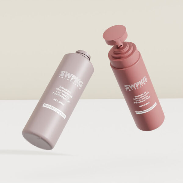 Customized 500ml HDPE Cylinder Bottle with Lotion Pump - Image 2