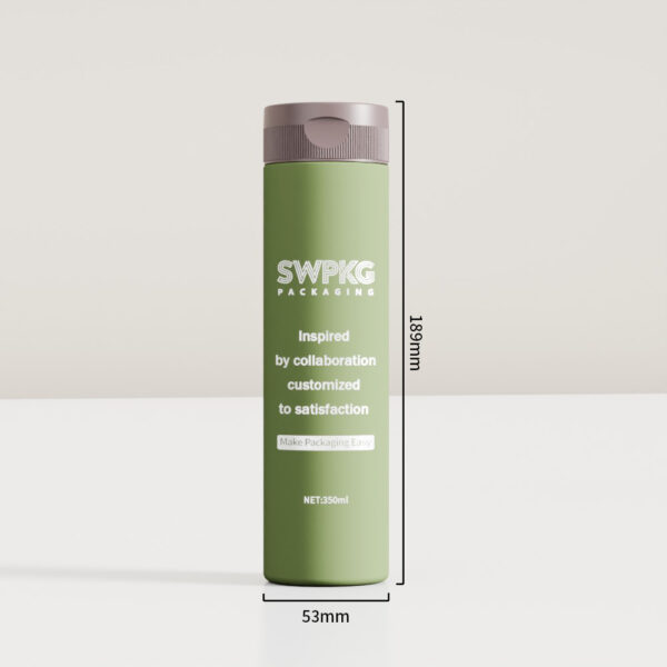 Customized 350ml PE Squeezable Bottle with Flip-top Cap - Image 3