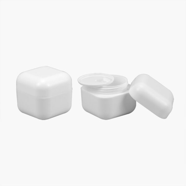 50ml PP Square Double-wall Jar with Round Corner - Image 4
