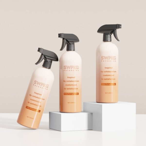 Customized 1000ml PET Bottle with Trigger Sprayer