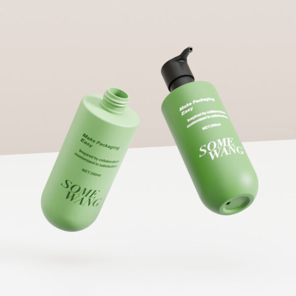 Customized 250ml HDPE Bottle with Lotion Pump