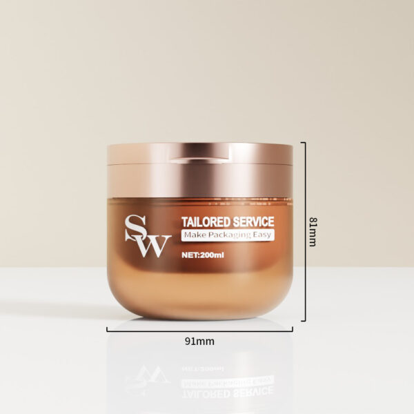 Customized 200ml PP Double-wall Jar with Flip-top Cap