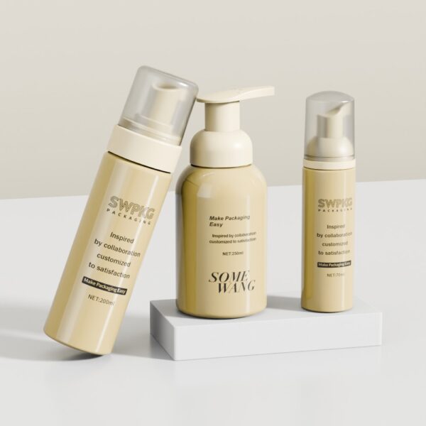 Customized 70ml 200ml 250ml PET Bottle with Foam Pump