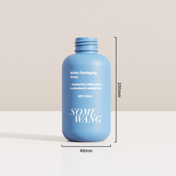 Customized 120ml PE Bottle with Round Shoulder