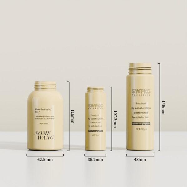 Customized 70ml 200ml 250ml PET Bottle with Foam Pump