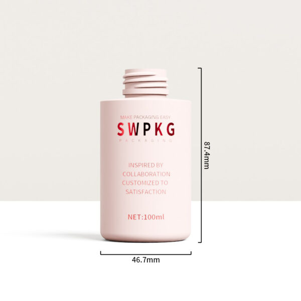 Customized 100ml HDPE Cylinder Bottle with Lotion Pump