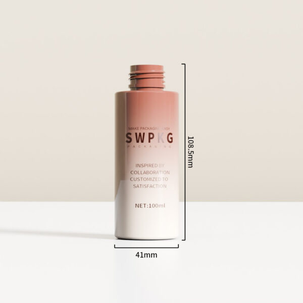 Customized 100ml PET Bottle with Pump for Lotion/Serum