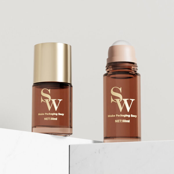Customized High-end 30ml&50ml Glass Roll-on Bottle
