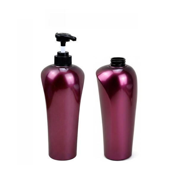 زجاجة شامبو/بلسم مخصصة من مادة البولي إيثيلين تيرفثالات بسعة 750 مل بتصميم خاص