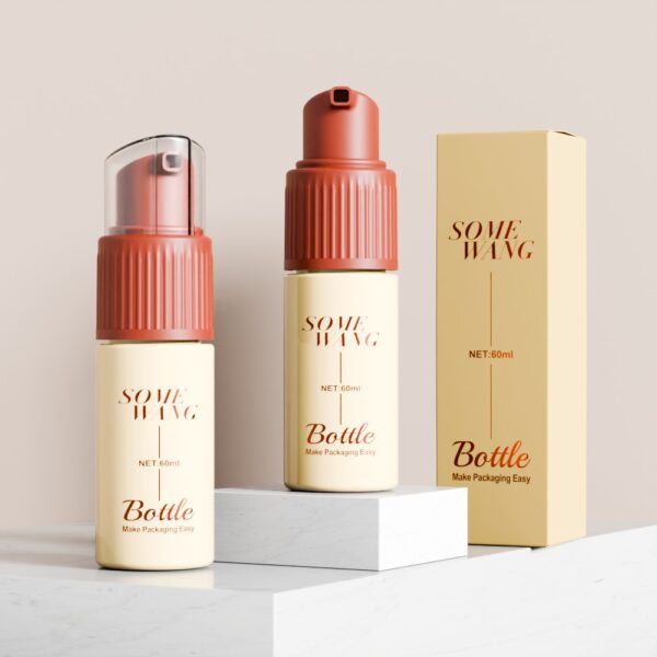 Customized 60ml PET Powder Bottle