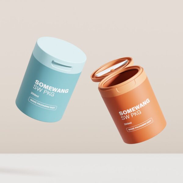 Customized 200ml Double-wall PP Jar with Flip-top Cap