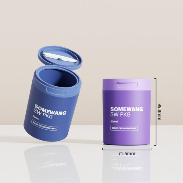 Customized 200ml Double-wall PP Jar with Flip-top Cap