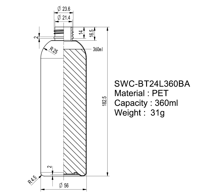 Wholesale stock 360ml PET amber round-shoulder bottle - Image 4